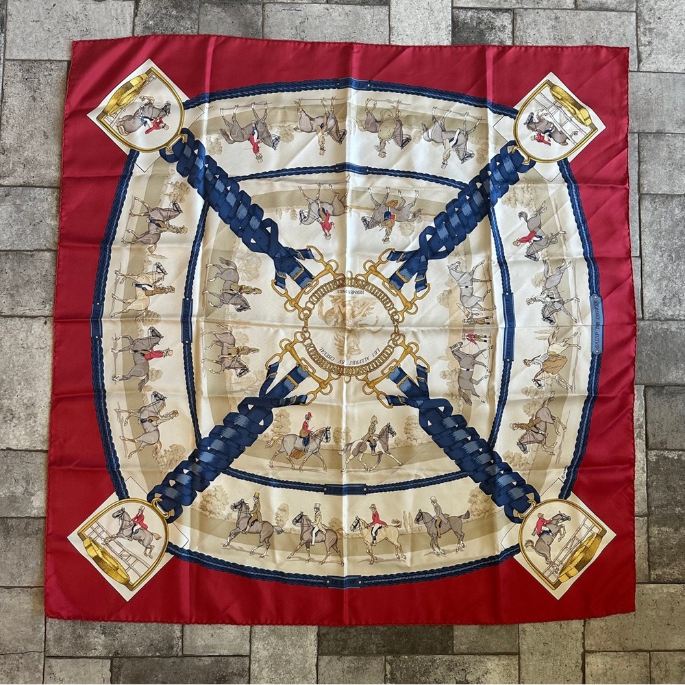 Hermès "Les Allures du Cheval"  Silk Scarf